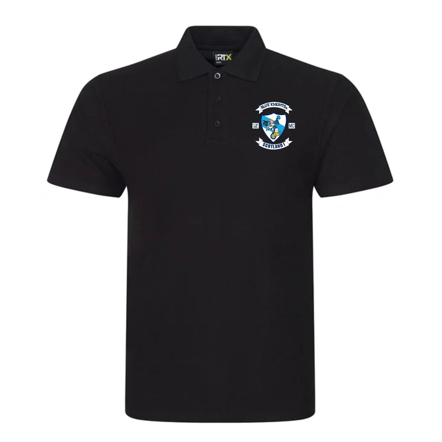 Blue Rx101 Blue Knights Scotland I RX101 Adult Polo Shirt BLACK – Team Kits