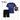 BT PROMOTIONS POLY JERSEY & SOLO SHORTS BLACK-BLUE KIDS
