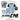 BT PROMOTIONS 11 PLAYERS BLUE POLY MARINE MEXICO JERSEY KIDS