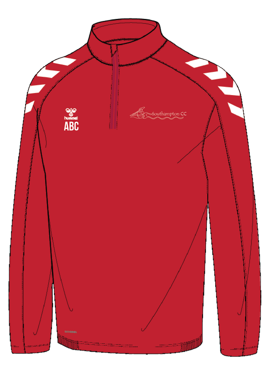 SOUTHAMPTON CANOE CLUB HMLCORE XK HALF ZIP POLY SWEAT