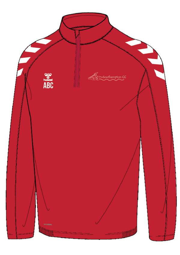 SOUTHAMPTON CANOE CLUB HMLCORE XK HALF ZIP POLY SWEAT KIDS